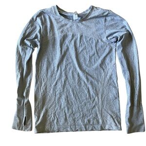 GAP Fit Motion Long Sleeve Gray compression running shirt women’s medium